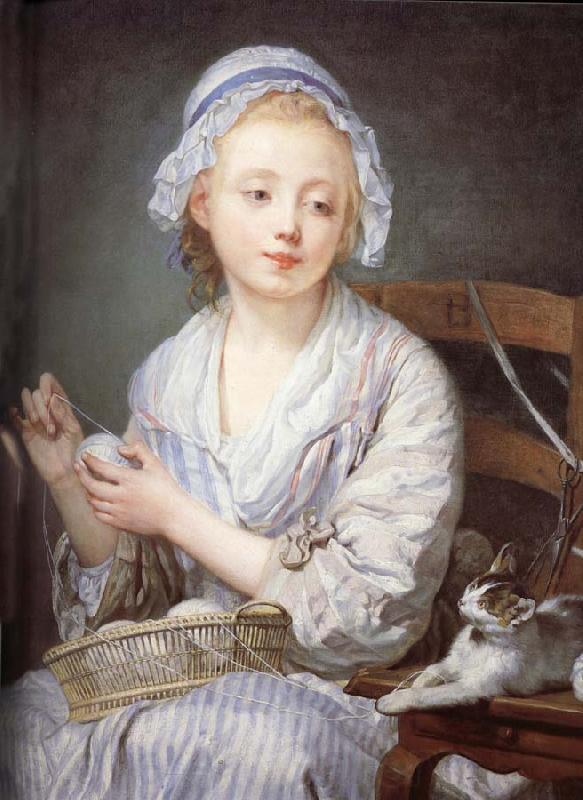 Jean-Baptiste Greuze The wool Winder France oil painting art
